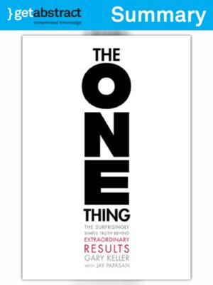 cover image of The One Thing (Summary)